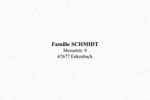 Adressstempel - Trodat Stempel Printy 4911 - 38 x 14 mm - max. 5 Zeilen - encre black - boîtier noir - de-familie03