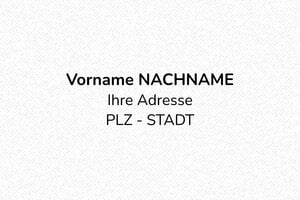 Adressstempel - Trodat Stempel Printy 4912 - 47 x 18 mm - max. 7 Zeilen - encre black - boîtier noir - de-flo-4912-standard