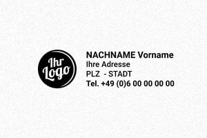 Adressstempel - Trodat Stempel Printy 4913 - 58 x 22 mm - max. 8 Zeilen - encre black - boîtier noir - de-flo-ml4-4913