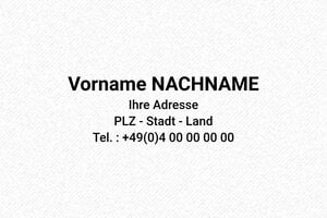 Trodat Stempel Printy 4912 - 47 x 18 mm - max. 7 Zeilen - encre black - boîtier noir - de-flo-name-4912-2