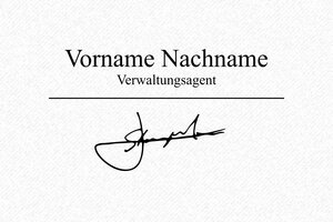 Unterschriftenstempel - Tampon Trodat Metal Line 5206 - 56 x 33 mm - max. 13 Zeilen - encre black - boîtier anneau noir - de-flo-unterschrift1-5206