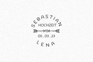 Stempel Hochzeit - Holzstempel Otypo o3030 - 30 x 30 mm - max. 12 Zeilen - encre black - de-hochzeit11