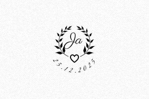 Stempel Hochzeit - Holzstempel Otypo o3030 - 30 x 30 mm - max. 12 Zeilen - encre black - de-hochzeit19