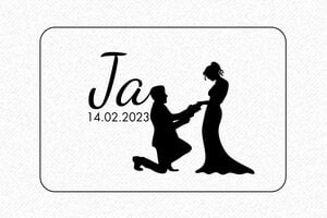 Stempel Hochzeit - Holzstempel Otypo 10060 - 100 x 60 mm - max. 24 Zeilen - encre black - de-hochzeit32