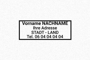 Trodat Stempel Printy 4912 - 47 x 18 mm - max. 7 Zeilen - encre black - boîtier noir - de-n-besonders1-po4912-rahmen