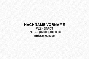 Taschenstempel - Trodat Stempel Printy 4911 - 38 x 14 mm - max. 5 Zeilen - encre black - boîtier noir - de-standard-4911