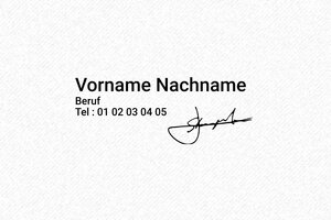 Unterschriftenstempel - Tampon Trodat Pocket 9512 - 47 x 18 mm - max. 7 Zeilen - encre black - boîtier noir - de-unterschrift01