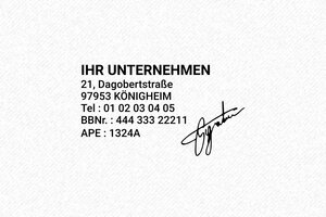 Unterschriftenstempel - Tampon Trodat Metal Line 5200 - 41 x 24 mm - max. 9 Zeilen - encre black - boîtier anneau noir - de-unterschrift2-m5200