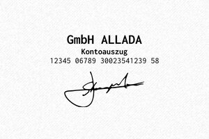 Unterschriftenstempel - Tampon Trodat Printy 4929 - 50 x 30 mm - max. 12 Zeilen - encre black - boîtier rouge - de-unterschrift4-4929