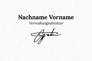 Unterschriftenstempel - Tampon Trodat Printy 4929 - 50 x 30 mm - max. 12 Zeilen - encre black - boîtier rouge - de-unterschrift6-4929