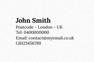 Trodat Stamp Metal Line 5205 - encre black - boîtier noir - en-uk-flo-name-5205-1748943009639