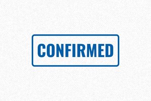 Stock Phrase Stamps - Administrative Stamp “CONFIRMED” - encre blue - boîtier noir - en-uk-formal-confirmation-1748944224234 Stock Phrase Stamps - Administrative Stamp “CONFIRMED” - encre blue - boîtier noir - en-uk-formal-confirmation-1748944224234