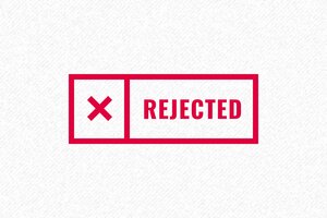 Stock Phrase Stamps - Administrative Stamp "REJECTED" - encre red - boîtier rouge - en-uk-formal-rejected05-1748944052691 Stock Phrase Stamps - Administrative Stamp "REJECTED" - encre red - boîtier rouge - en-uk-formal-rejected05-1748944052691