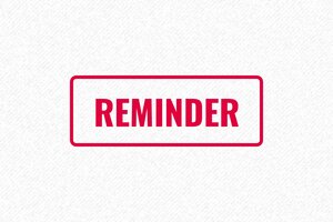 Stock Phrase Stamps - Administrative Stamp "REMINDER" - encre red - boîtier noir - en-uk-formal-reminder-1748944087548 Stock Phrase Stamps - Administrative Stamp "REMINDER" - encre red - boîtier noir - en-uk-formal-reminder-1748944087548