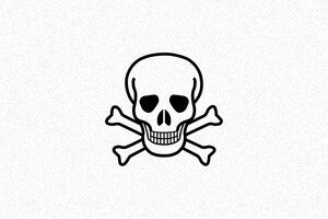 Craft Stamps - Skull Motif Stamp - encre black - en-uk-motif-stamp-001-17-1748944936021 Craft Stamps - Skull Motif Stamp - encre black - en-uk-motif-stamp-001-17-1748944936021