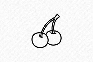 Craft Stamps - Cherry Motif Stamp - encre black - en-uk-motif-stamp-001-26-1748944988395 Craft Stamps - Cherry Motif Stamp - encre black - en-uk-motif-stamp-001-26-1748944988395