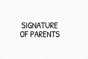 Signature Stamps - Parental Signature Stamp B - 58x22 mm - encre black - boîtier noir - en-uk-standard25-1748945055986