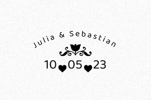 Wedding Stamps - Wooden Stamp Otypo 6025 - encre black - en-uk-wedding22-1748943356151