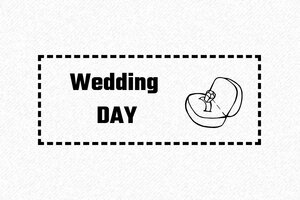 Stamp “Wedding DAY” – 60 × 25 mm - encre black - en-uk-wedding40-1748943353046