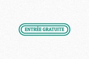 Tampon Encreur Entrée Gratuite - 47 x 18 mm - 7 lignes max. - encre green - boîtier vert - entree-gratuite05