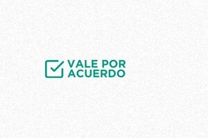 Sellos Comerciales - Sello de Almacén para Aprobación - undefined - encre green - boîtier noir - es-acuerdo-formal05-1747816058833
