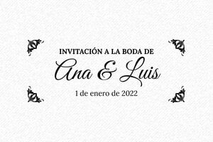 Sellos de Boda  - Sello de madera Otypo 6025 - undefined - encre black - es-boda03-1747815539597