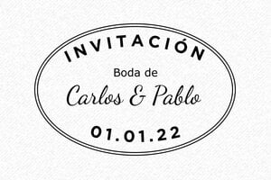 Sellos de Boda  - Sello de madera Otypo o6040 - undefined - encre black - es-boda04-1747815790089