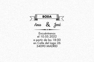 Sellos de Boda  - Sello de madera Otypo 3030 - undefined - encre black - es-boda17-1747815704961