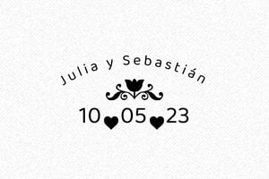 Sellos de Boda  - Sello de madera Otypo 6025 - undefined - encre black - es-boda22-1747815688661