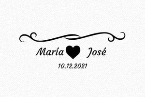 Sellos de Boda  - Sello de madera Otypo 6025 - undefined - encre black - es-boda26-1747815766660