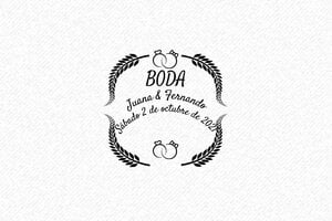 Sellos de Boda  - Sello de madera Otypo 3030 - undefined - encre black - es-boda29-1747815692715