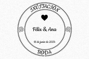 Sellos de Boda  - Sello de madera Otypo o5050 - undefined - encre black - es-boda37-1747815532677