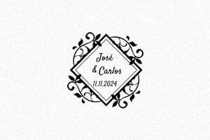 Sellos de Boda  - Sello de madera Otypo 3030 - undefined - encre black - es-boda42-1747815678425