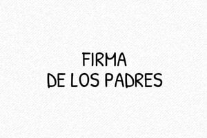 Sellos de Firma - Sello de firma de los padres - undefined - encre black - boîtier noir - es-estandar25-1747817228387