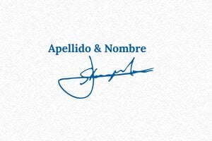 Sellos de Firma - Sello Trodat Printy 4913 - undefined - encre blue - boîtier bleu - es-firma2-4926-1747817192945