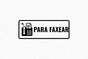 Sellos Comerciales - Sello de Almacén para Faxear - undefined - encre black - boîtier noir - es-formulario-para-faxear-1747816275080