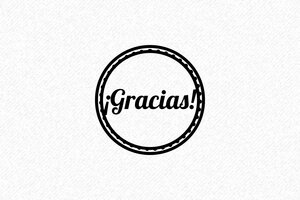 Sello de madera "¡Gracias!" con diseño circular - encre black - es-gracias01-1747815835302 Sello de madera "¡Gracias!" con diseño circular - encre black - es-gracias01-1747815835302