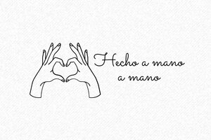 Sellos de Corazón  - Sello Hecho a Mano de Gran Formato - undefined - encre black - es-hecho-a-mano05-1747816928036