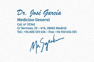 Sellos Médicos - Sello Trodat Metal Line 5274 - undefined - encre blue - boîtier anneau noir - es-medico31-1748858338448