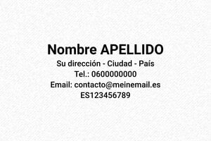 Sellos de Dirección - Sello Trodat Printy 4913 - undefined - encre black - boîtier noir - es-nombre-flo-4913-1747815359723