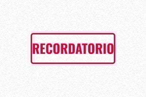 Sellos Comerciales - Sello de Recordatorio de Almacén - undefined - encre red - boîtier noir - es-recordatorio-formal-1747816142084