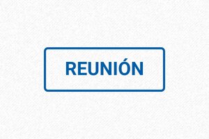 Sello de fórmula "REUNIÓN" - encre blue - boîtier noir - es-reunion-formal-es-1747816407143