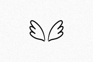 Sellos para Scrapbooking - Sello de Alas de Ángel - undefined - encre black - es-sello-motivo-001-15-1747817082859