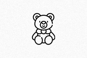 Sellos para Scrapbooking - Sello de Oso de Peluche - undefined - encre black - es-sello-motivo-001-23-1747817138979