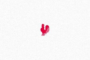 Tampon pour Carte de Fidélité - Trodat Printy 4921 - 12 x 12 mm - 4 lignes max. - encre red - boîtier noir - fidelity-chicken