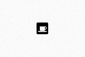 Tampon pour Carte de Fidélité - Trodat Printy 4921 - 12 x 12 mm - 4 lignes max. - encre black - boîtier noir - fidelity-coffee4