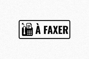Tampon Formule - Tampon Encreur à Faxer - 47 x 18 mm - 7 lignes max. - encre black - boîtier noir - formule-a-faxer
