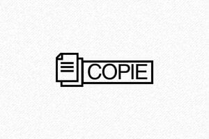 Tampon Copie Automatique - Design Moderne - 40 x 15 mm - 6 lignes max. - encre black - formule-copie06