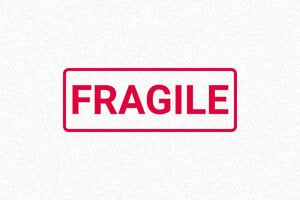 Tampon Encreur Fragile - 47 x 18 mm - 7 lignes max. - encre red - boîtier noir - formule-fragile2