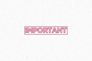 Tampon Important Printy 4.0 - Marquage Prioritaire pour Documents Essentiels - 38 x 14 mm - 5 lignes max. - encre red - boîtier noir - formule-important02